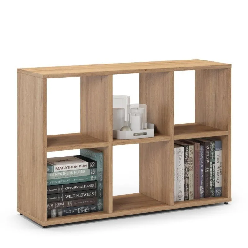 Regał otwarty do pokoju, ETAP, 100x30x66 cm, dąb, mat