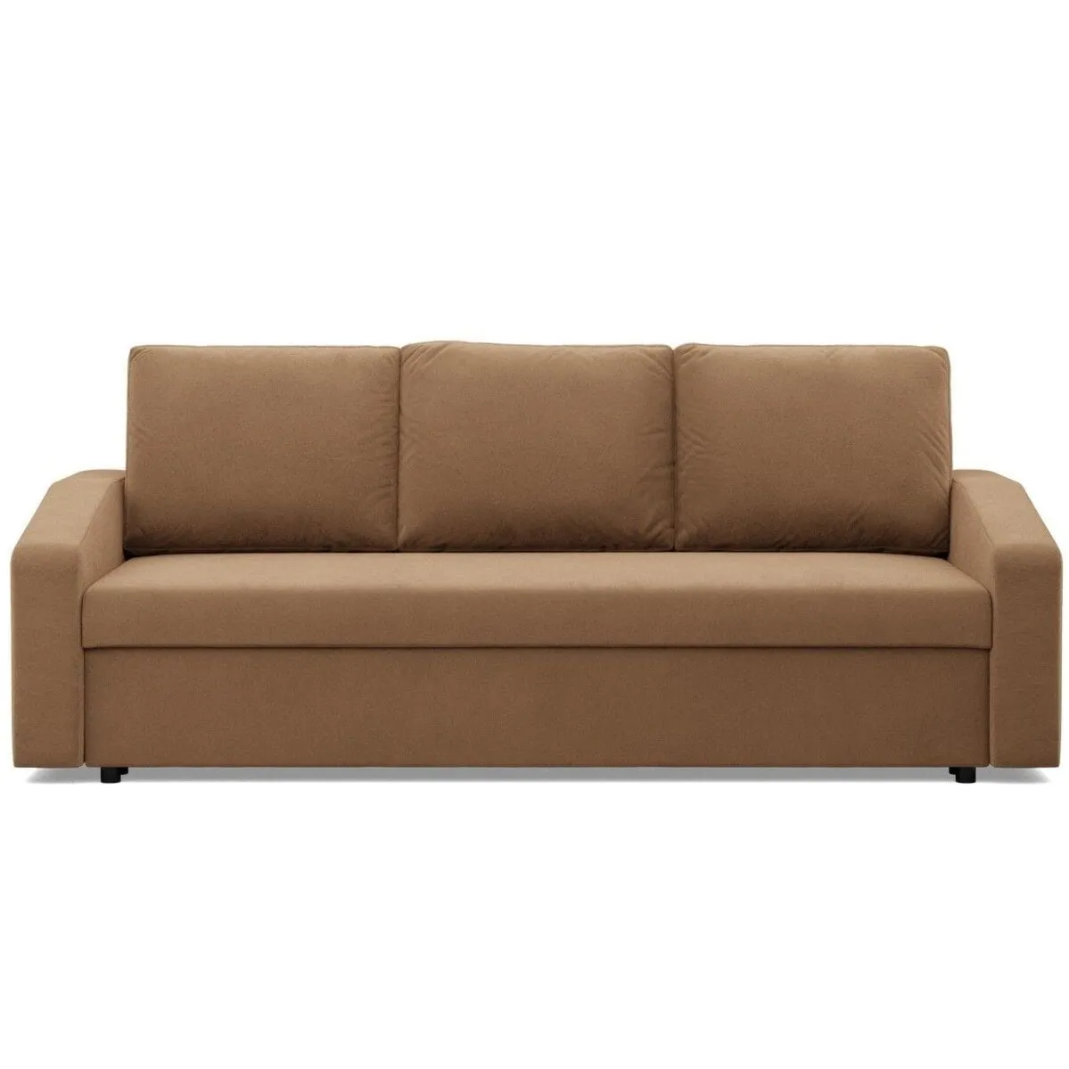 Kanapa rozkładana, BLOM, Mikrofaza, 220x92x85 cm, cappuccino