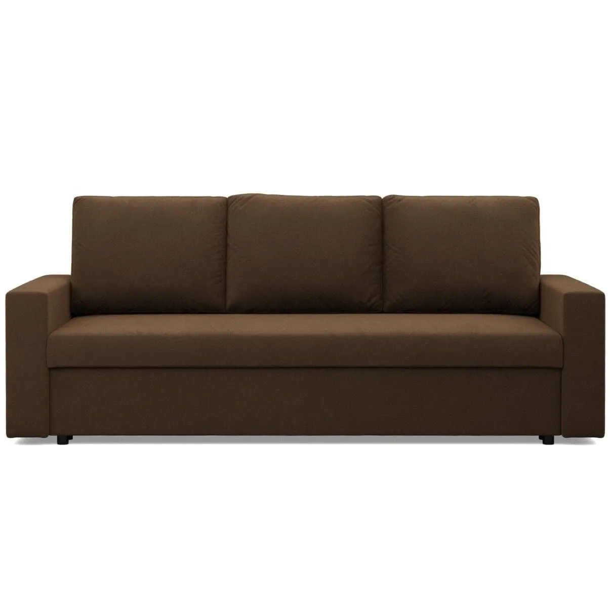 Kanapa 3 osobowa, BLOM, Mikrofaza, 220x92x85 cm, brązowy