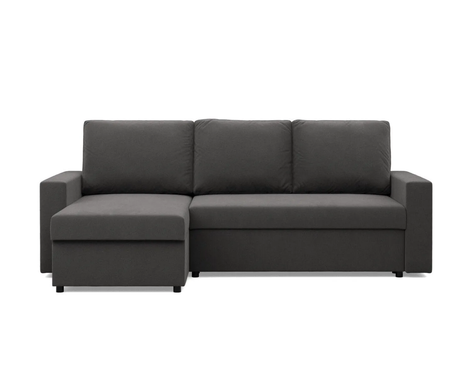 Narożnik do salonu, BLOM, Mikrofaza, 231x140x85 cm, szary