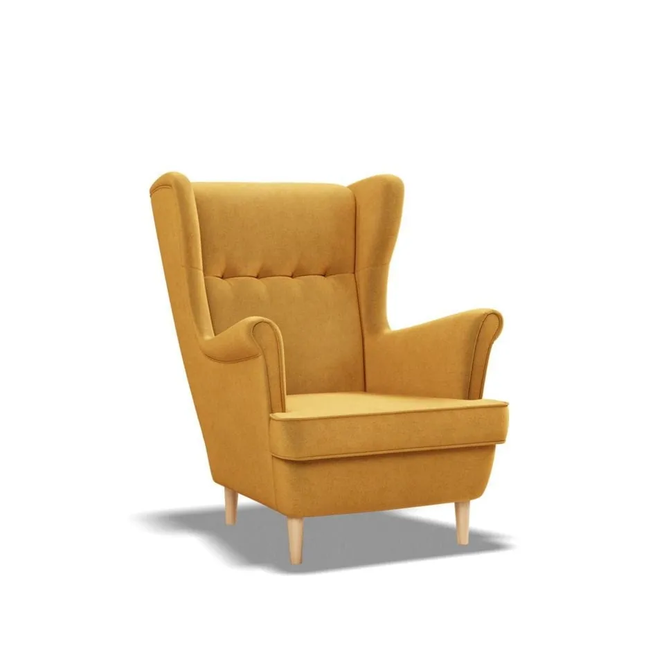 Fotel skandynawski, Myso Mini dla dzieci, 54x60x73 cm, miodowy