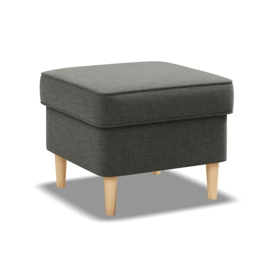 Podnóżek do fotela, Myso, 49x49x40 cm, ciemny szary