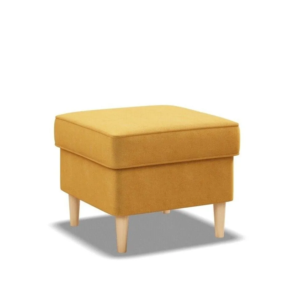 Podnóżek do fotela, Myso, 49x49x40 cm, miodowy