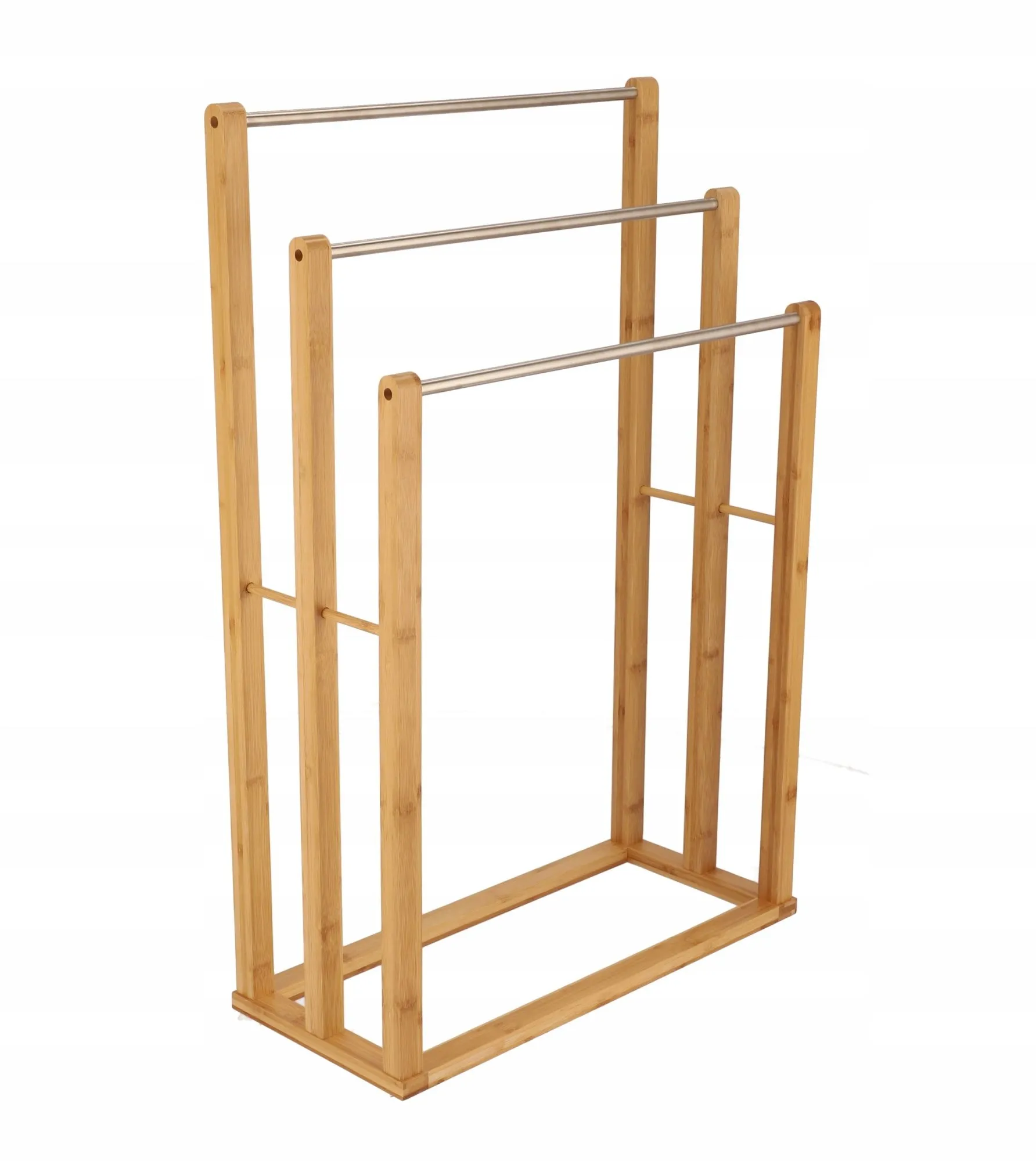 Wieszak na ręczniki, stojak łazienkowym, stojący, 55x24x84 cm