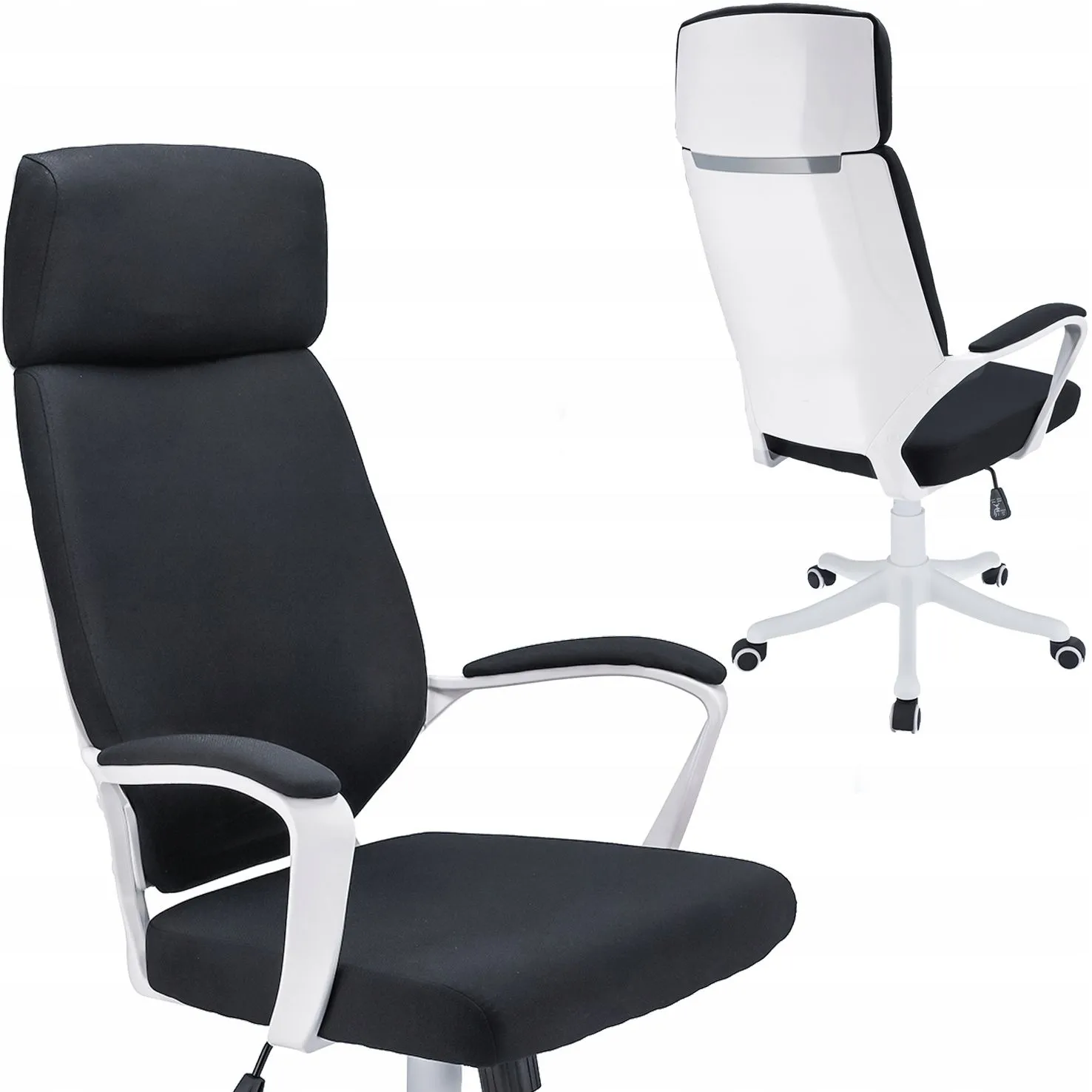 Fotel biurowy, profilowany, Icon, czarny