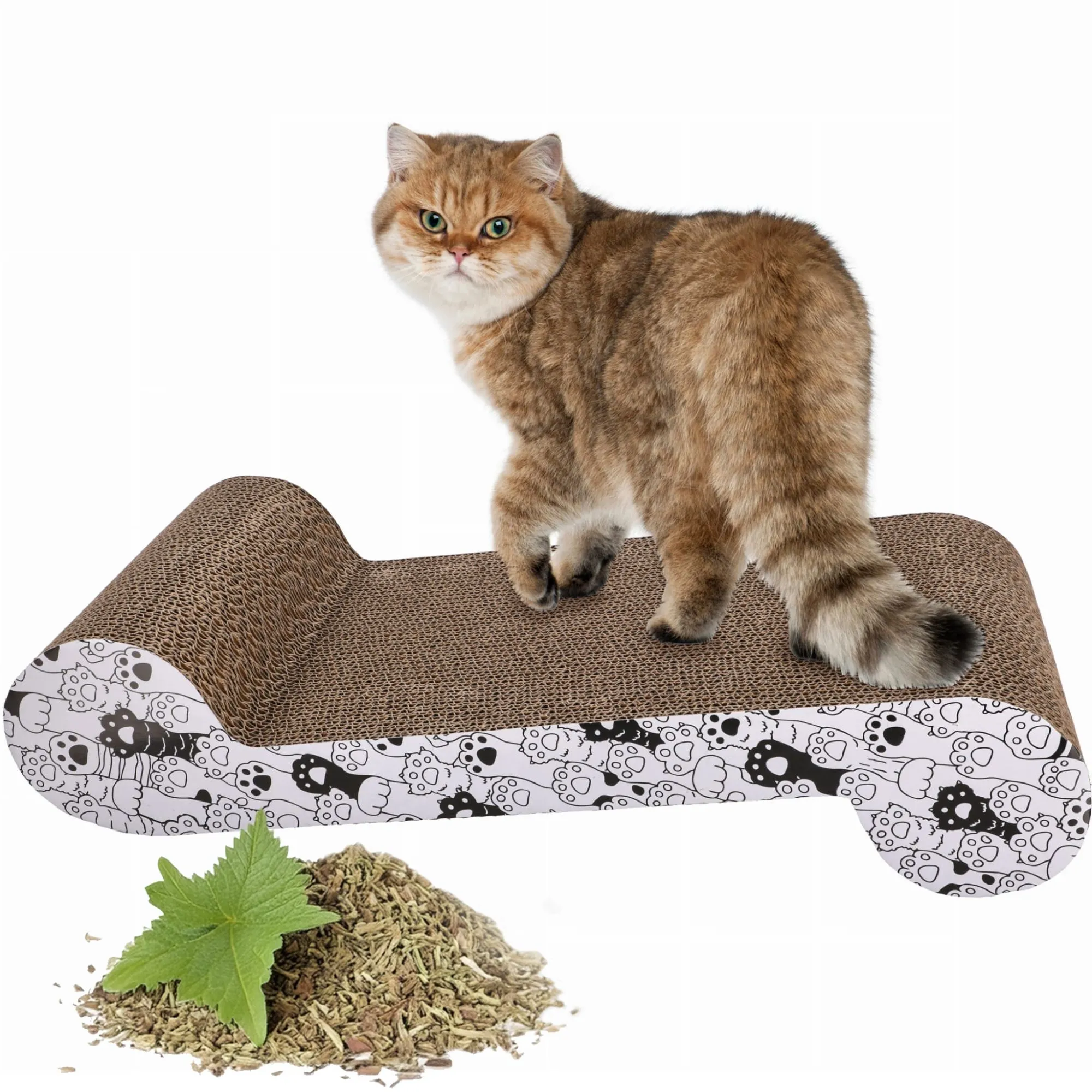 Drapak dla kota tekturowy, praktyczny, 60x28x6 cm