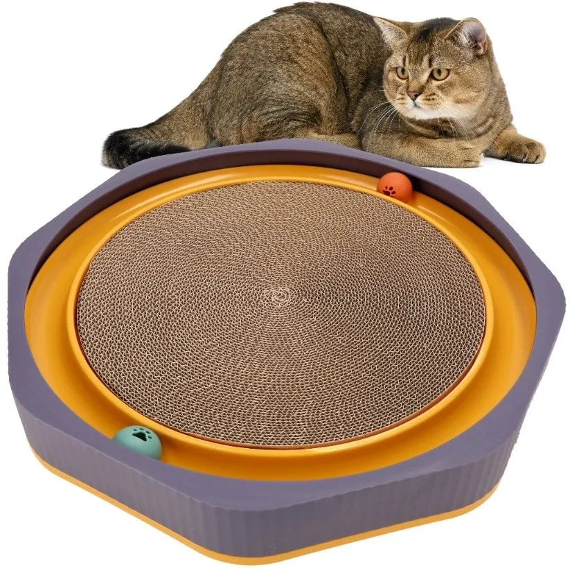 Drapak dla kota, zabawka, okrągły, 44x44x7 cm