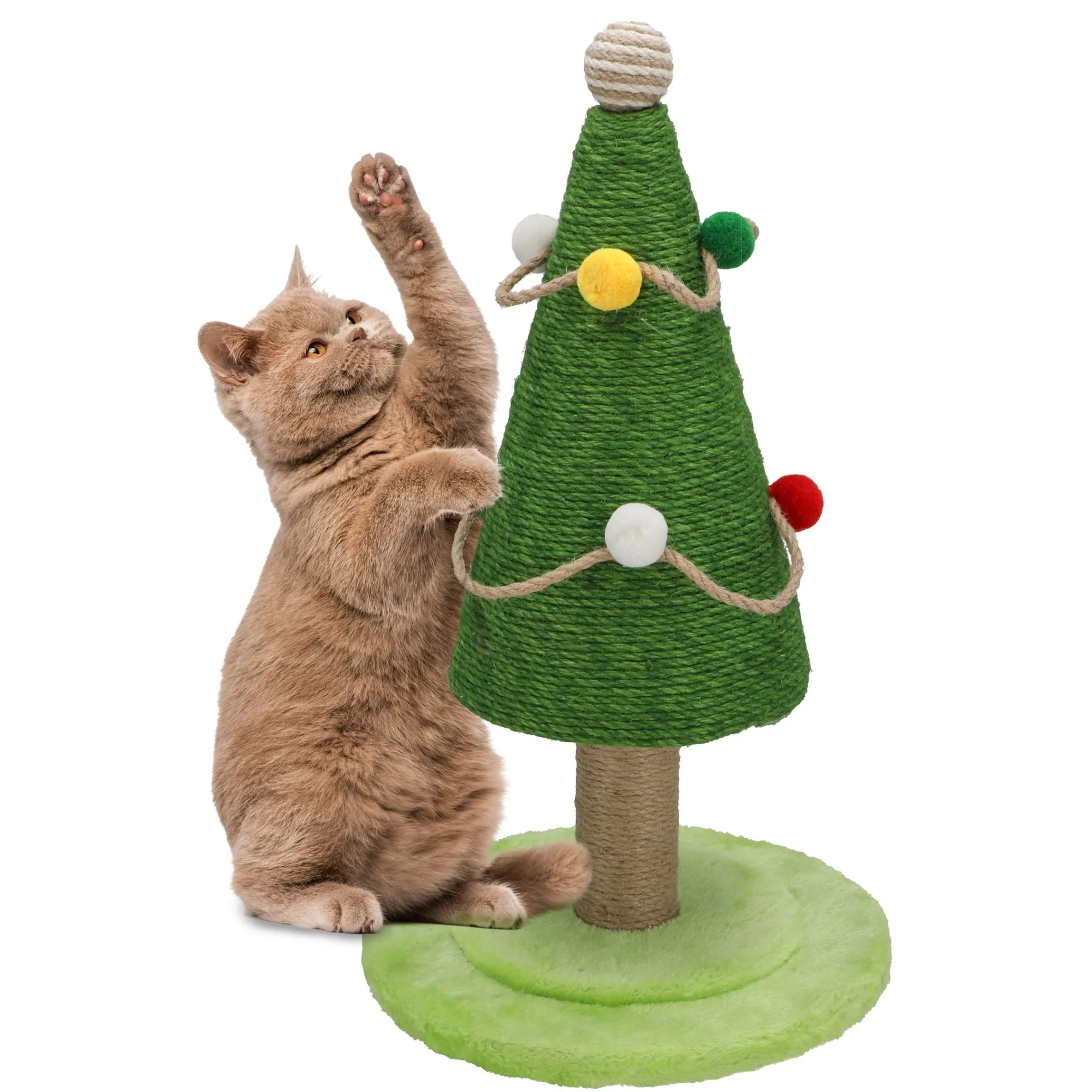 Drapak dla kota, świąteczny, choinka do drapania, 30x54 cm