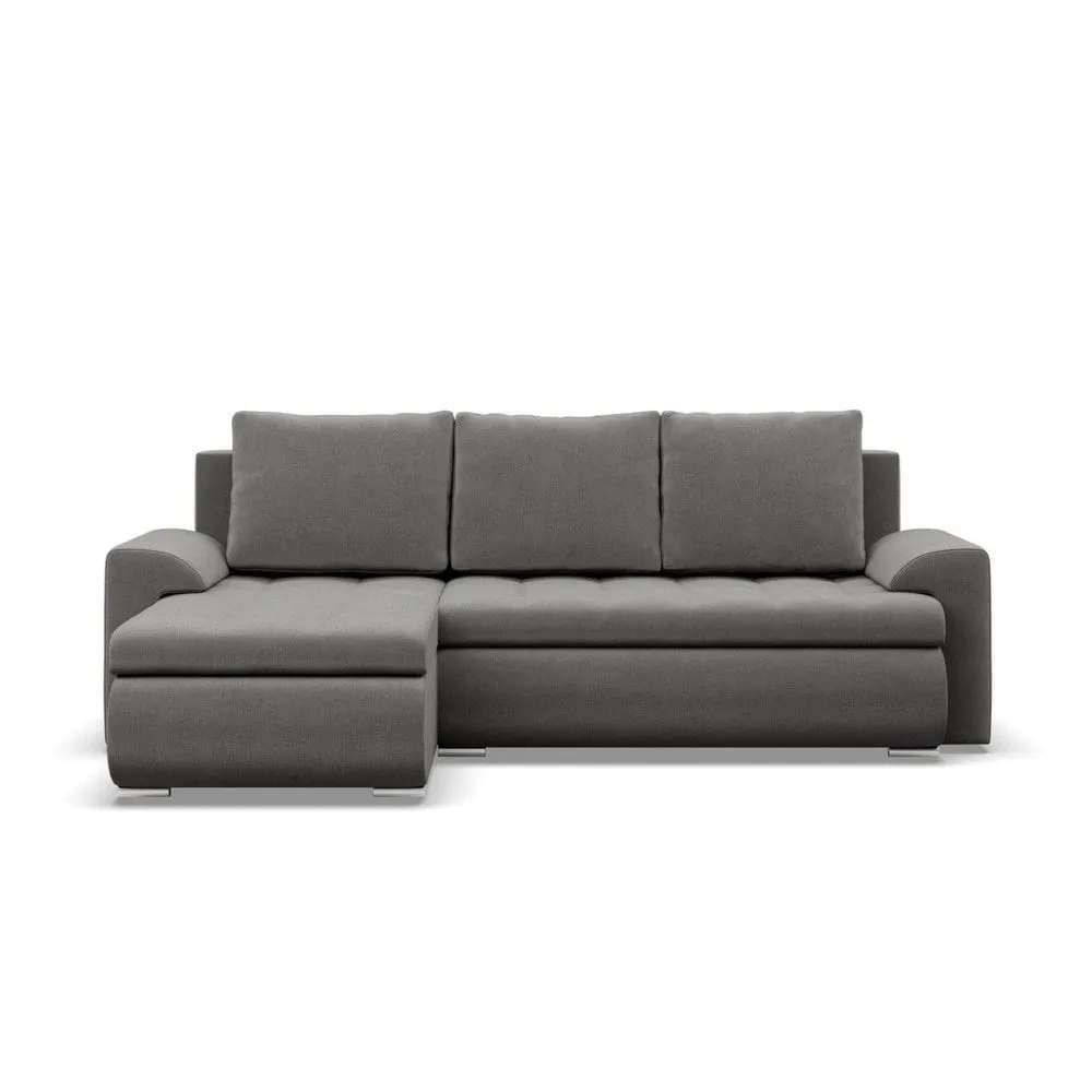 Narożnik rozkładany, lewy, Bosco, kronos, 230x159x89 cm, jasny szary