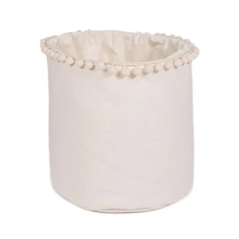 Pojemnik na zabawki, 40x50 cm, bawełniany, kuleczkowa mgiełka