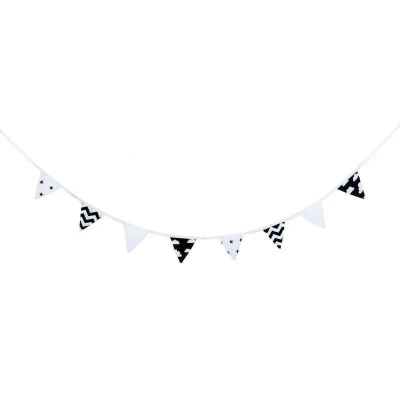 Girlanda, proporczyk, Kremowa iskierka, 245x18 cm