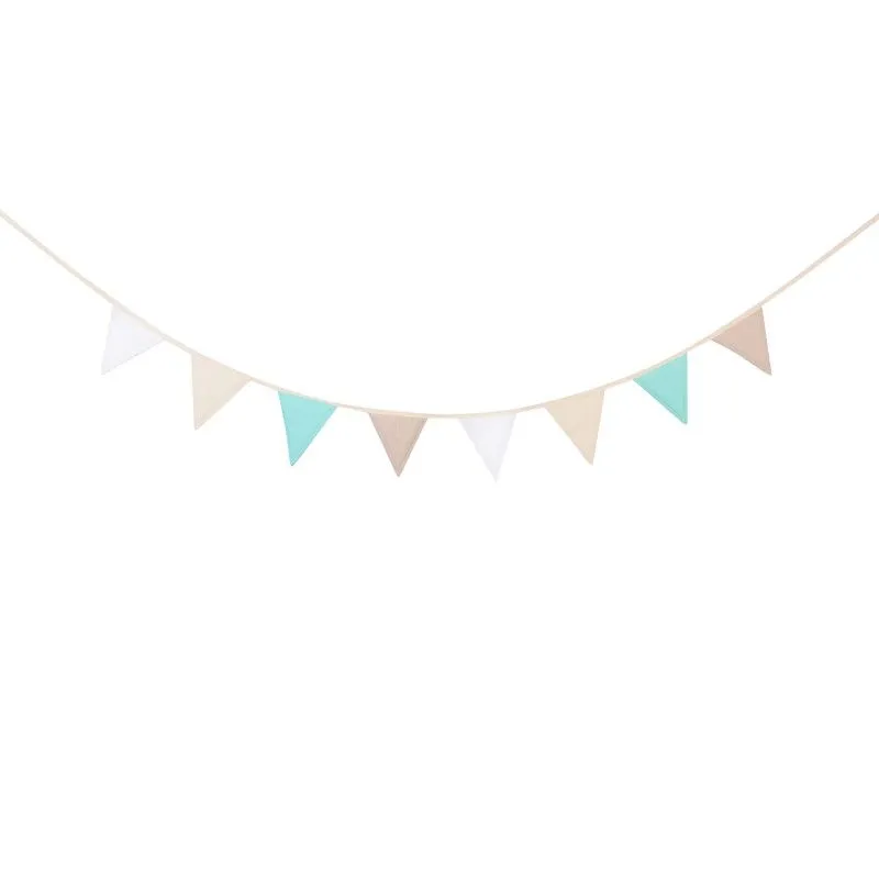 Girlanda, proporczyk, Miętowy frędzelek, 245x18 cm