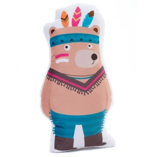 Duża poduszka dla dziecka, Miś Manitu, 40x70 cm