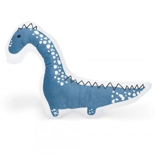 Duża poduszka dla dziecka, Niebieski Dino, 70x58 cm