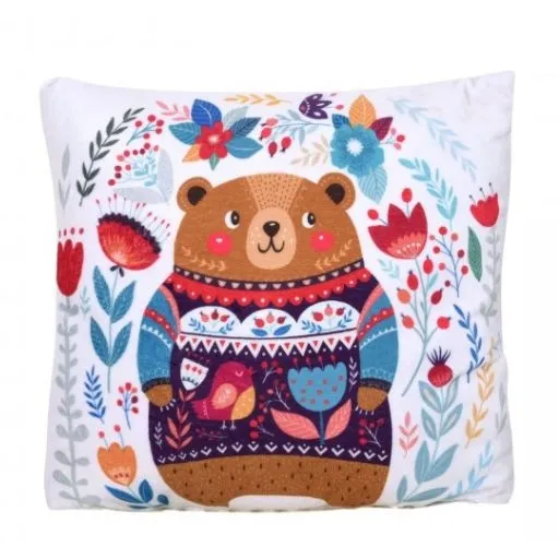 Duża poduszka dla dziecka, Niedźwiadka, 40x40 cm