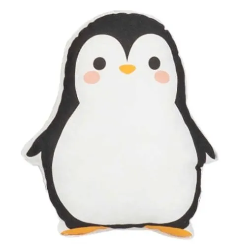 Poduszka bawełniana dla dziecka, Pingwinek, 34x36 cm