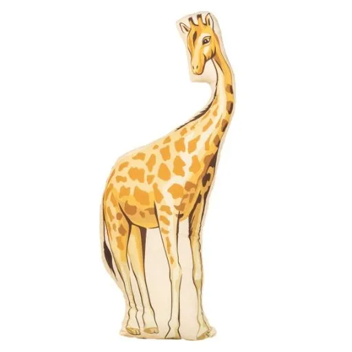 Poduszka bawełniana dla dziecka, Żyrafa, 26x72 cm