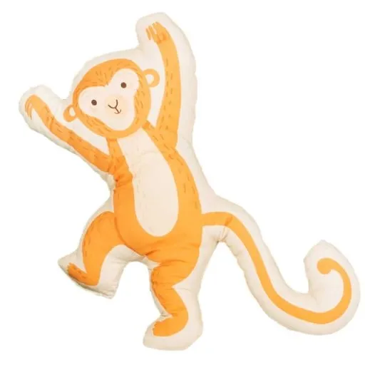 Poduszka bawełniana dla dziecka, Małpka, 42x47 cm