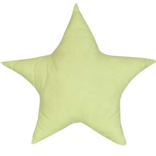 Poduszka dla dziecka, gwiazda, Limonkowa gwiazdka, 40x40 cm