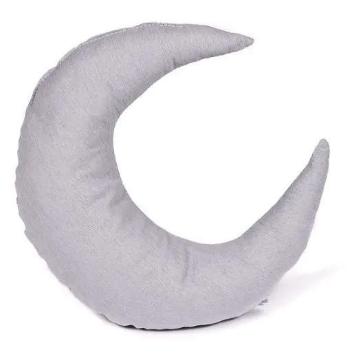 Poduszka dla dziecka, księżyc, szary księżyc, 32x32 cm