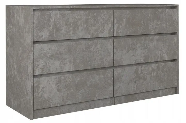 Komoda do sypialni, pokoju, K6, 140x40x75 cm, beton