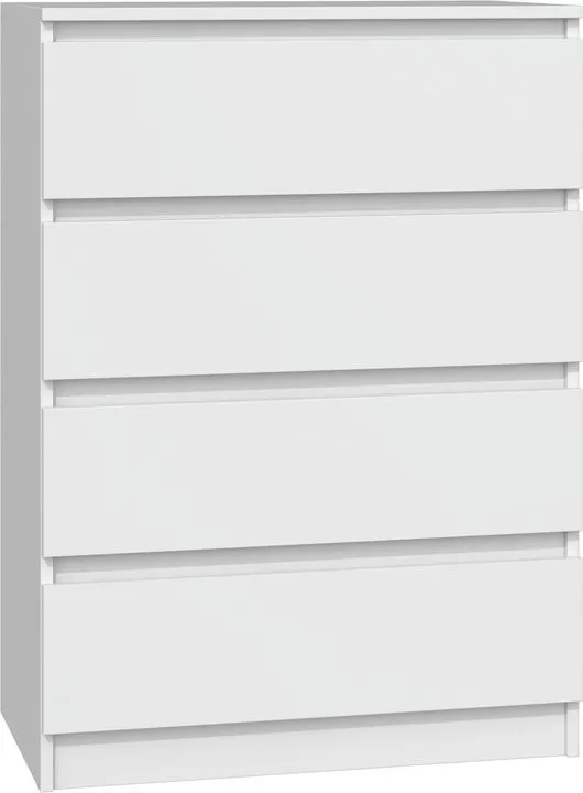 Komoda do sypialni, salonu, M4, 70x40x97 cm, biel, mat