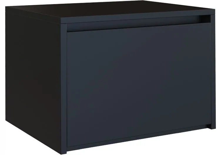 Szafka nocna, stolik, K1, 45x38x34 cm, czerń, mat