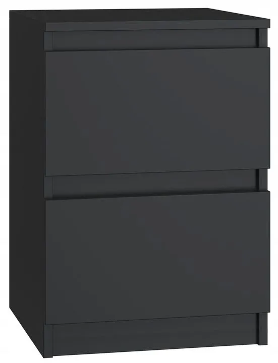 Szafka nocna, stolik, M2, 30x30x40 cm, czerń, mat