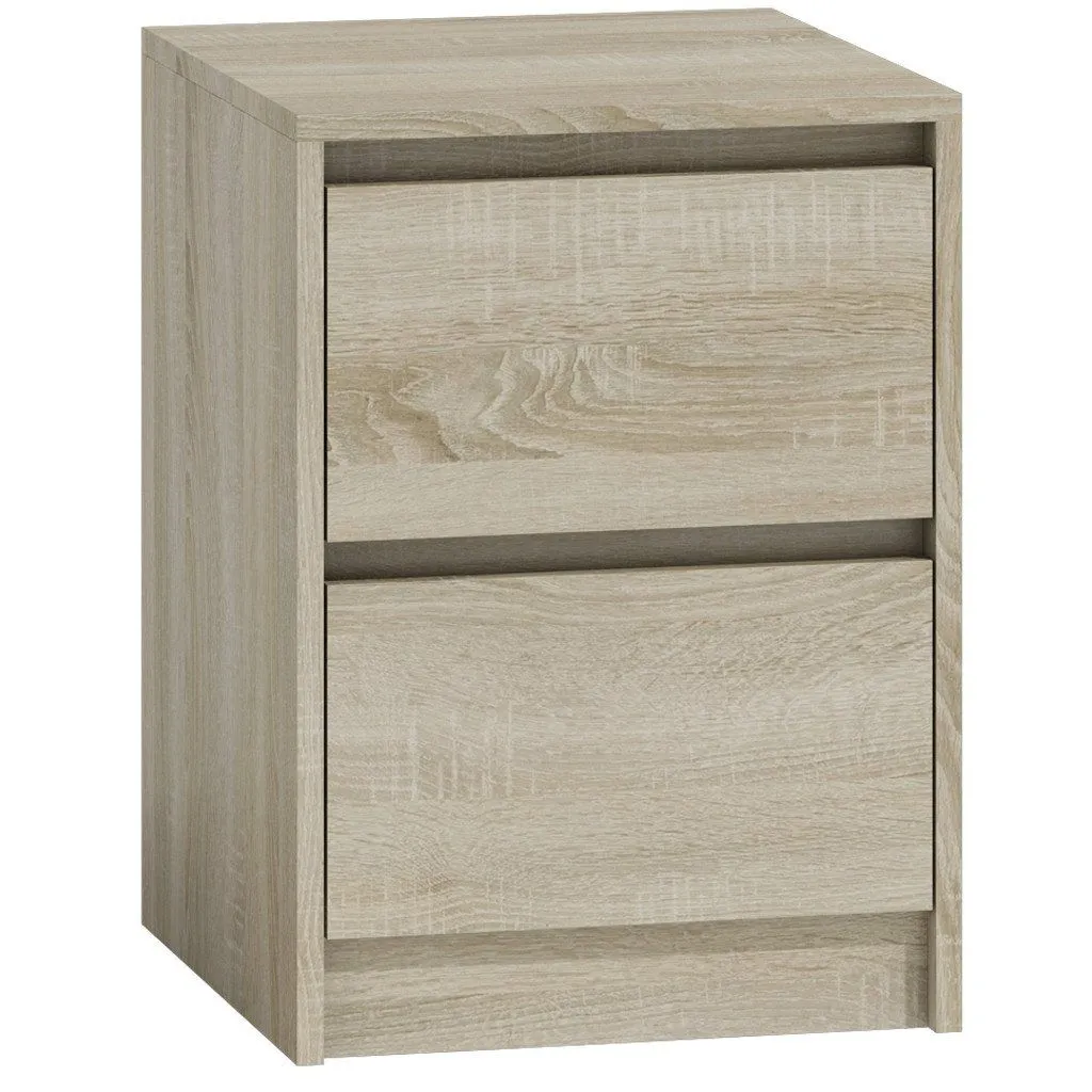 Szafka nocna, stolik, KARO K2, 40x43x55 cm, dąb sonoma