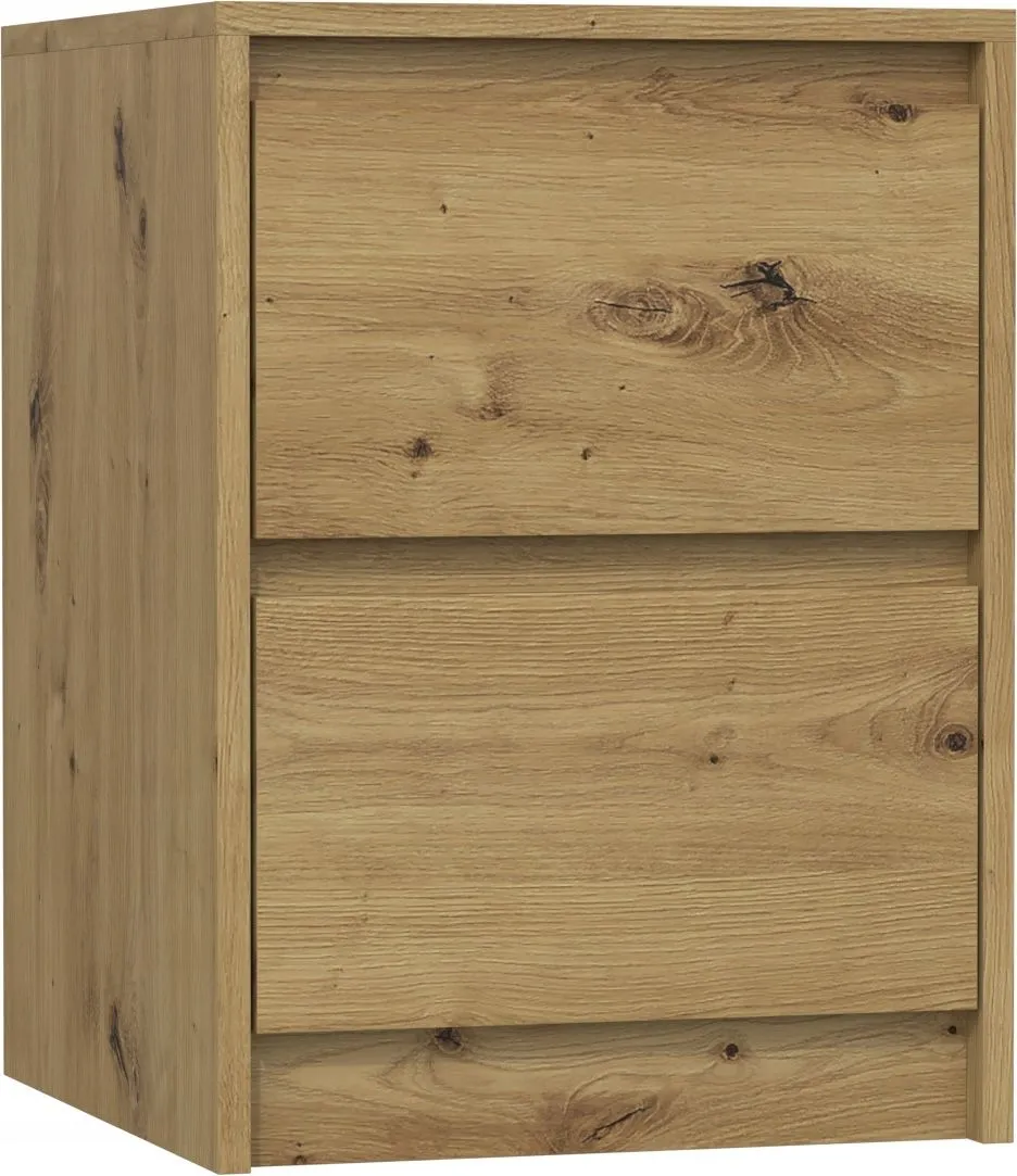 Szafka nocna, stolik, KARO K2, 40x43x55 cm, dąb artisan