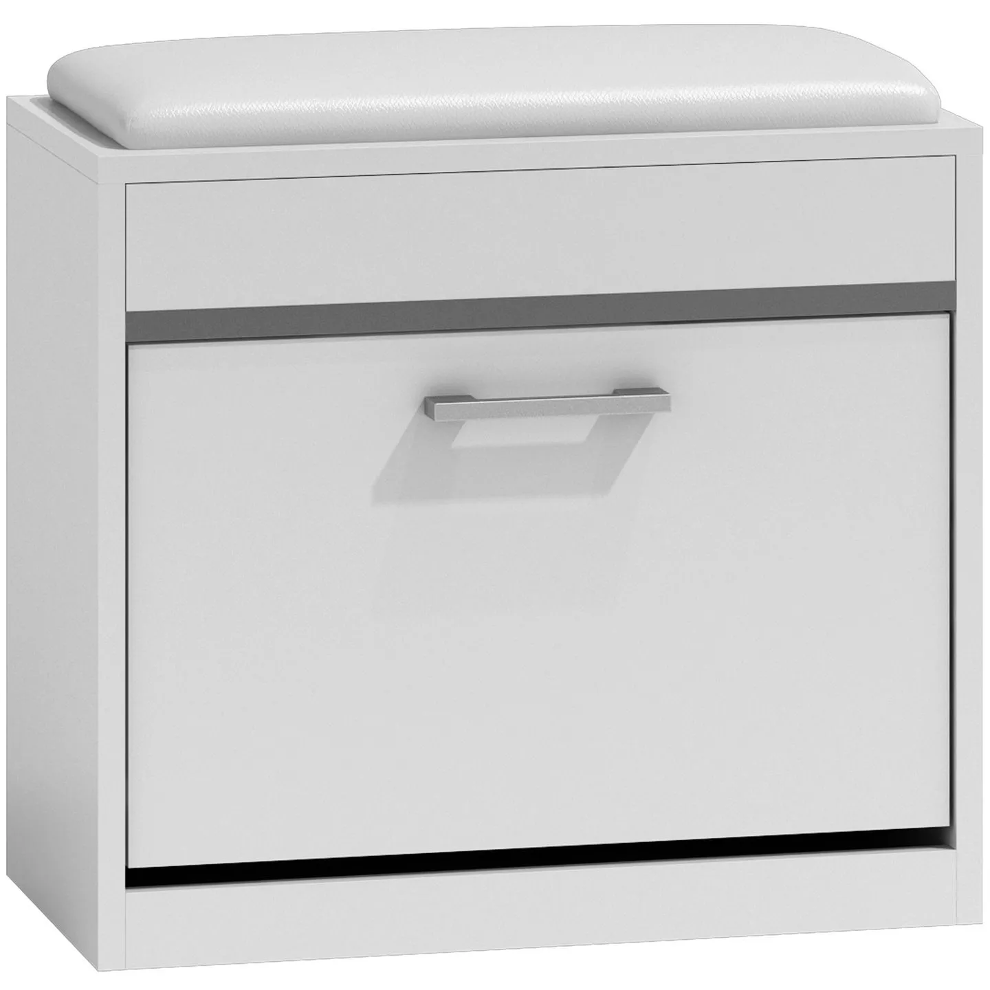 Szafka na obuwie, schowek, milano, 60x30x53 cm, biel, mat