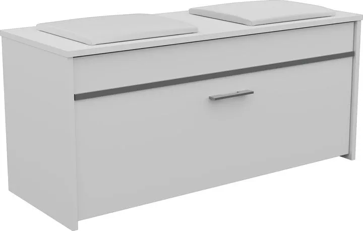 Szafka na obuwie, schowek, roma, 100x38x46 cm, biel, mat