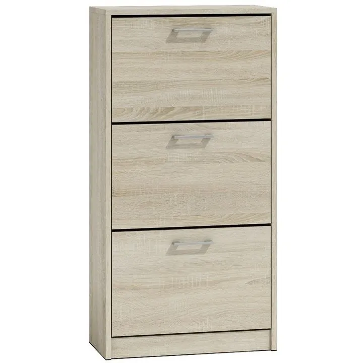 Szafka na obuwie, paula, 60x28x116 cm, dąb sonoma