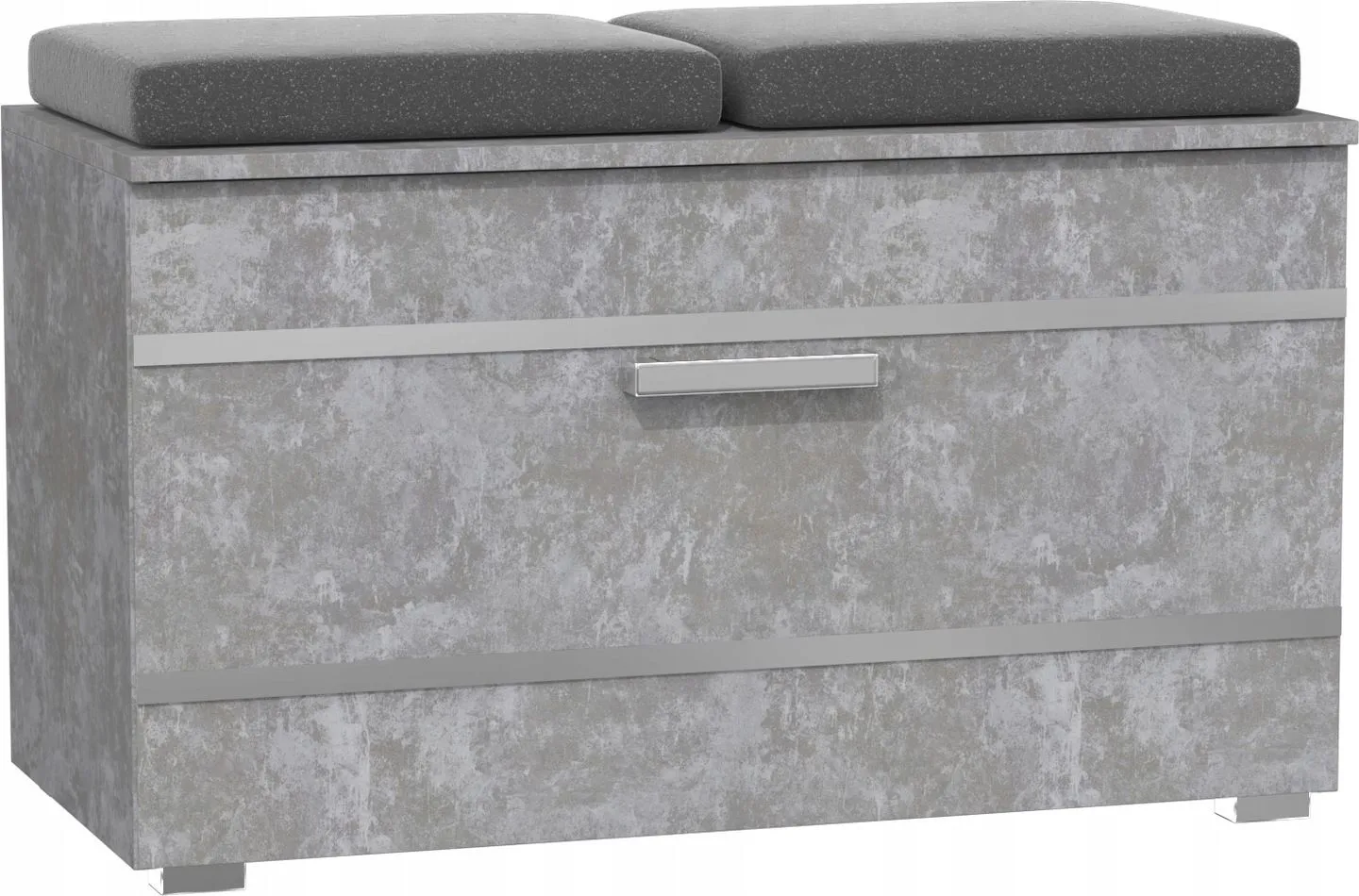 Szafka na obuwie, siedzisko, opal, 85x35x45 cm, beton