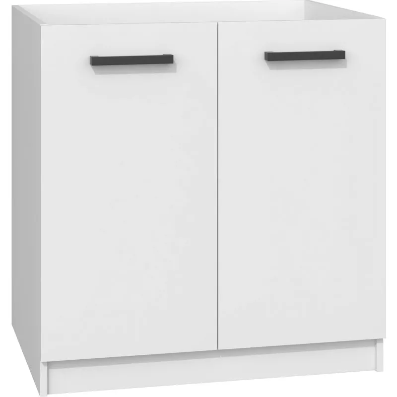 Szafka kuchenna, pod zlew, 80x46x82 cm, biel, mat