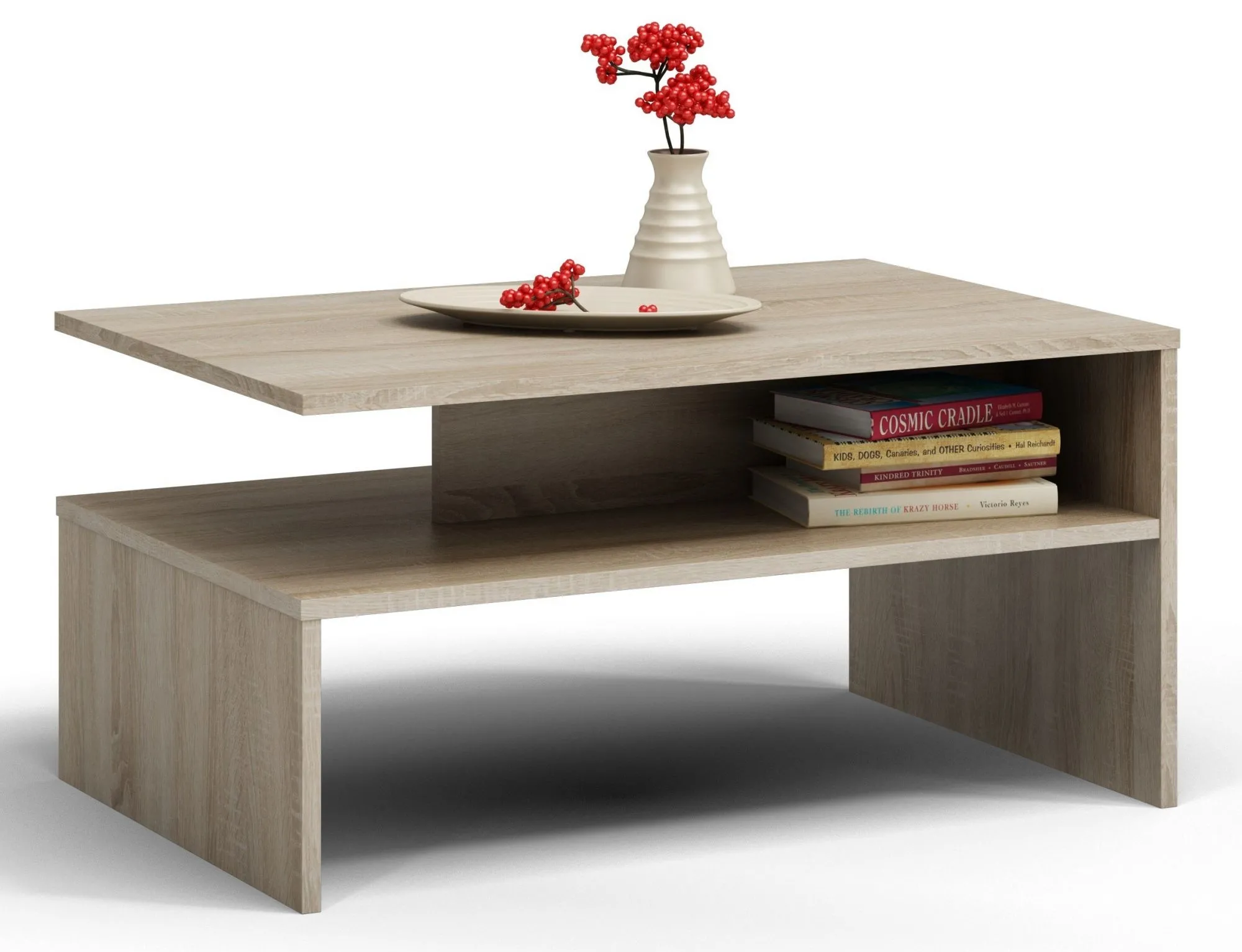 Ława do salonu, stolik, boston, 90x60x45 cm, dąb sonoma