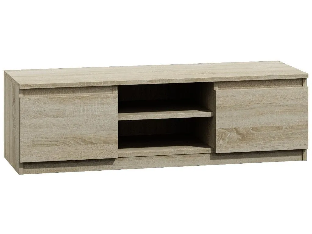 Szafka pod telewizor, stolik rtv, malwa, 120x40x36 cm, dąb sonoma