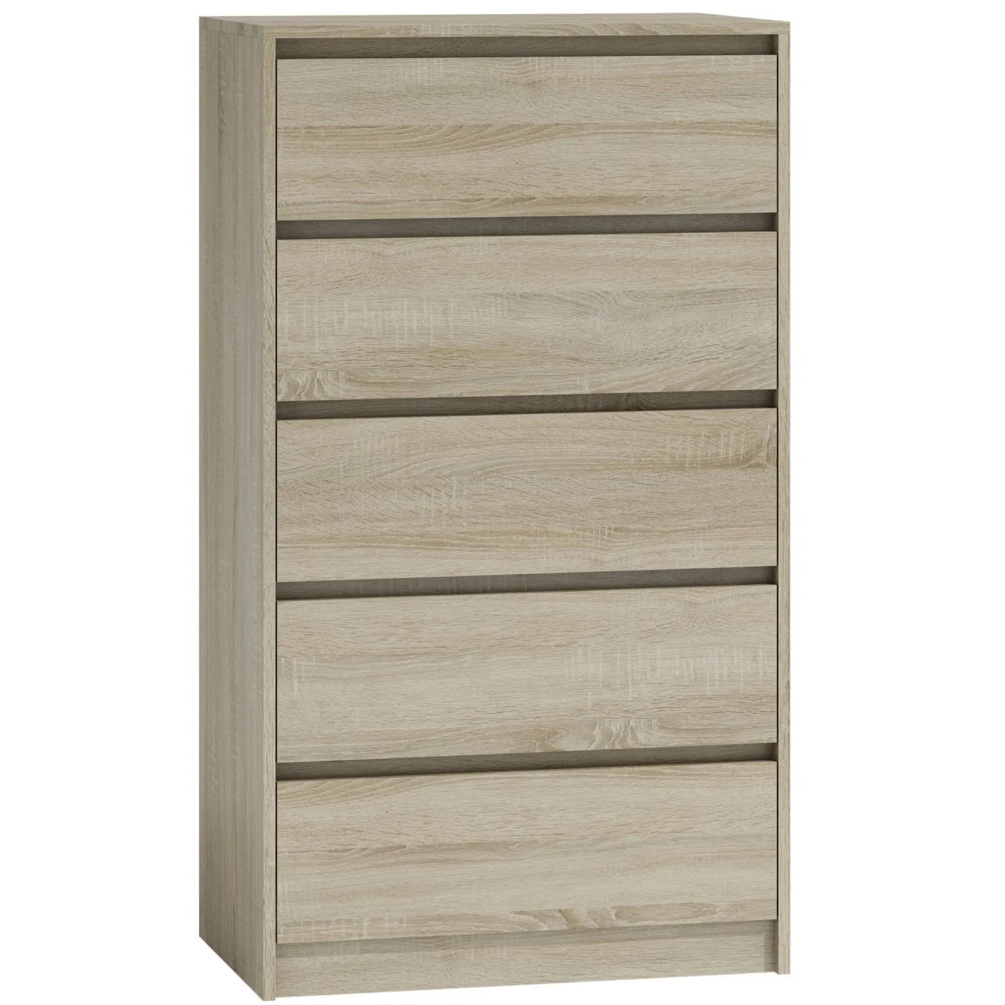 Komoda do sypialni, pokoju, K5, 70x43x124 cm, dąb sonoma