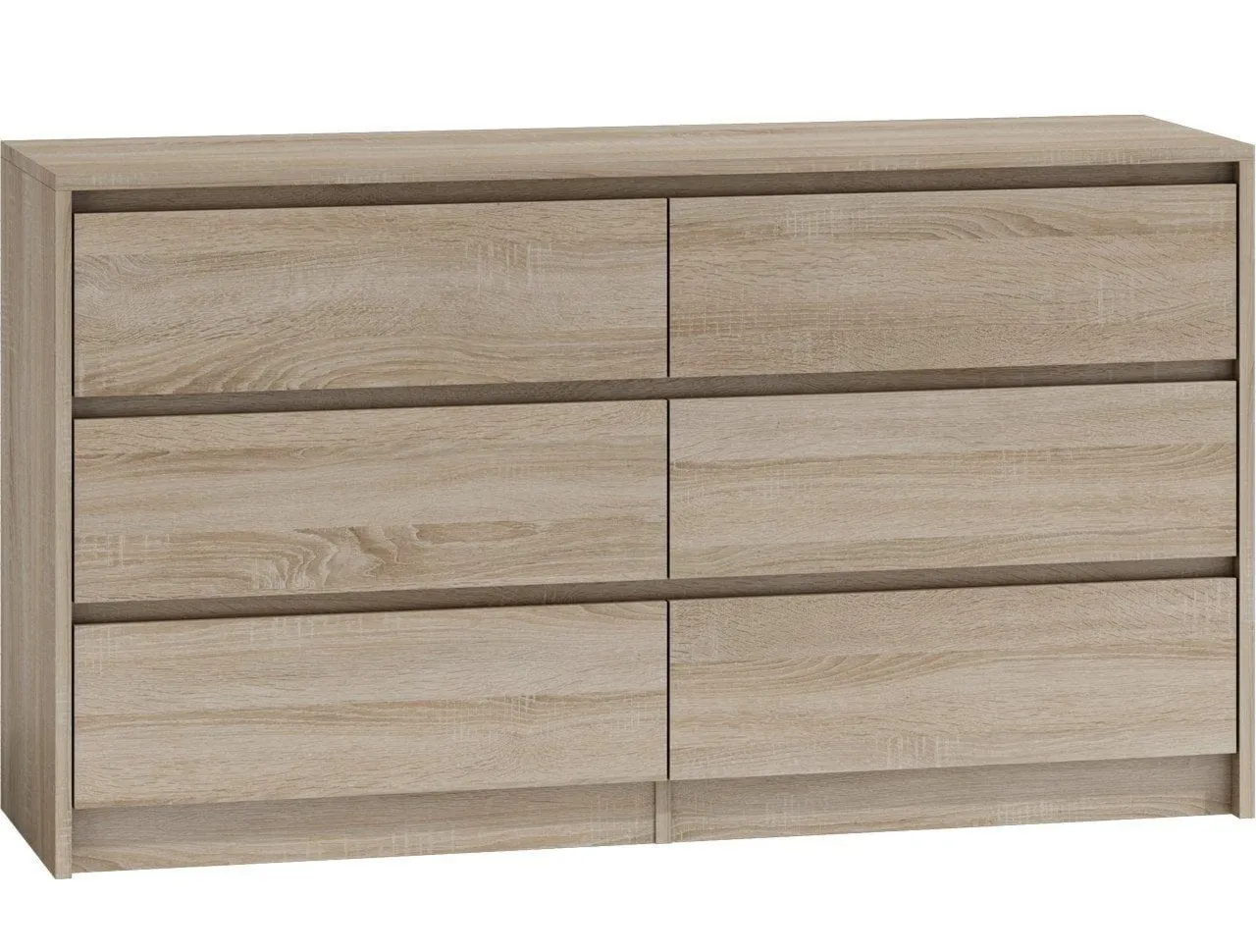 Komoda do sypialni, pokoju, K6, 140x40x75 cm, dąb sonoma