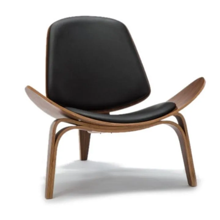 Fotel wypoczynkowy, ekskluzywny, ekoskóra, niko, czarny, orzech