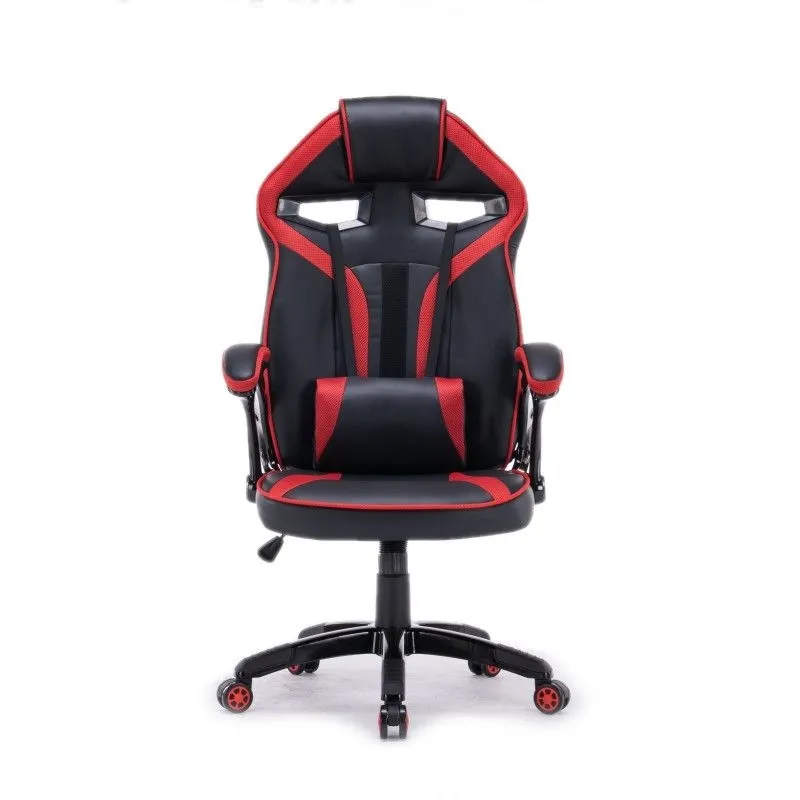 Fotel gamingowy, biurowy, obrotowy, drift, czarny, czerwony