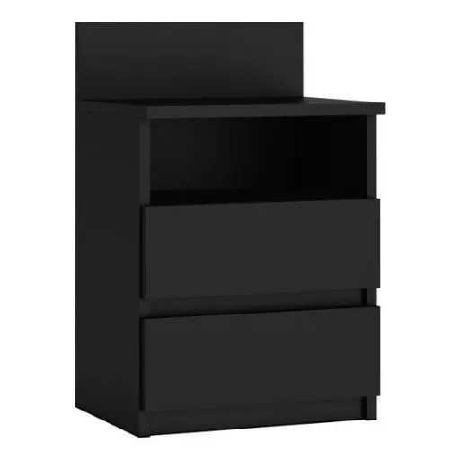 Szafka nocna, stolik, M1, 40x32x59 cm, czerń, mat