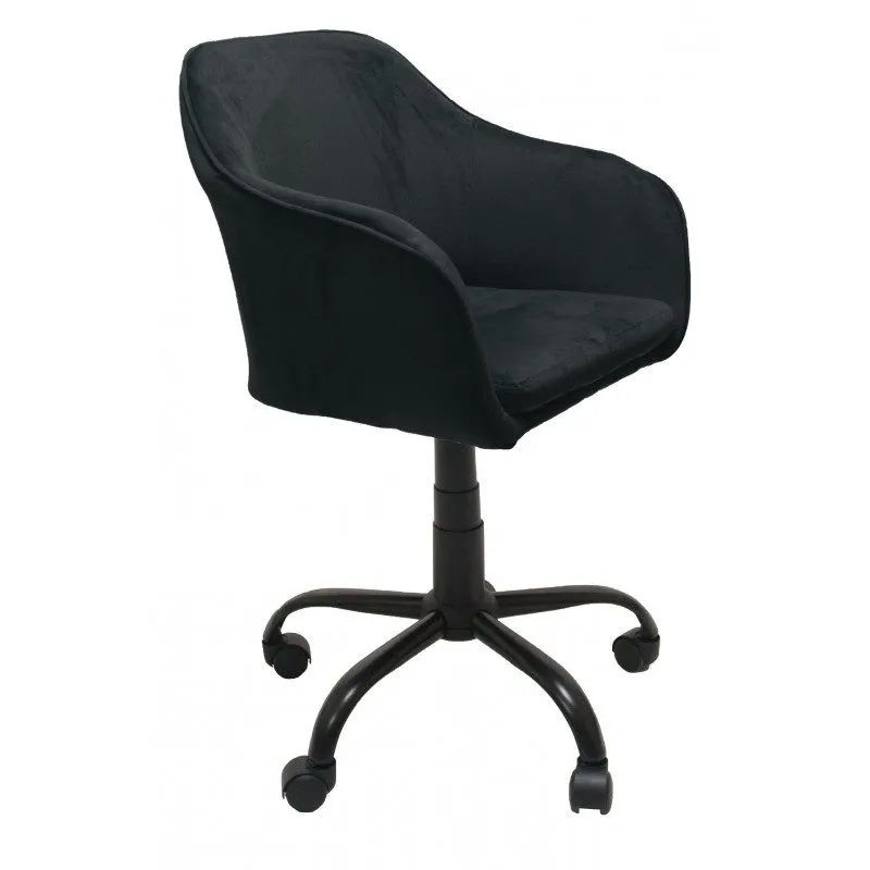 Krzesło obrotowe, biurowe, tkanina, marlin, czarne