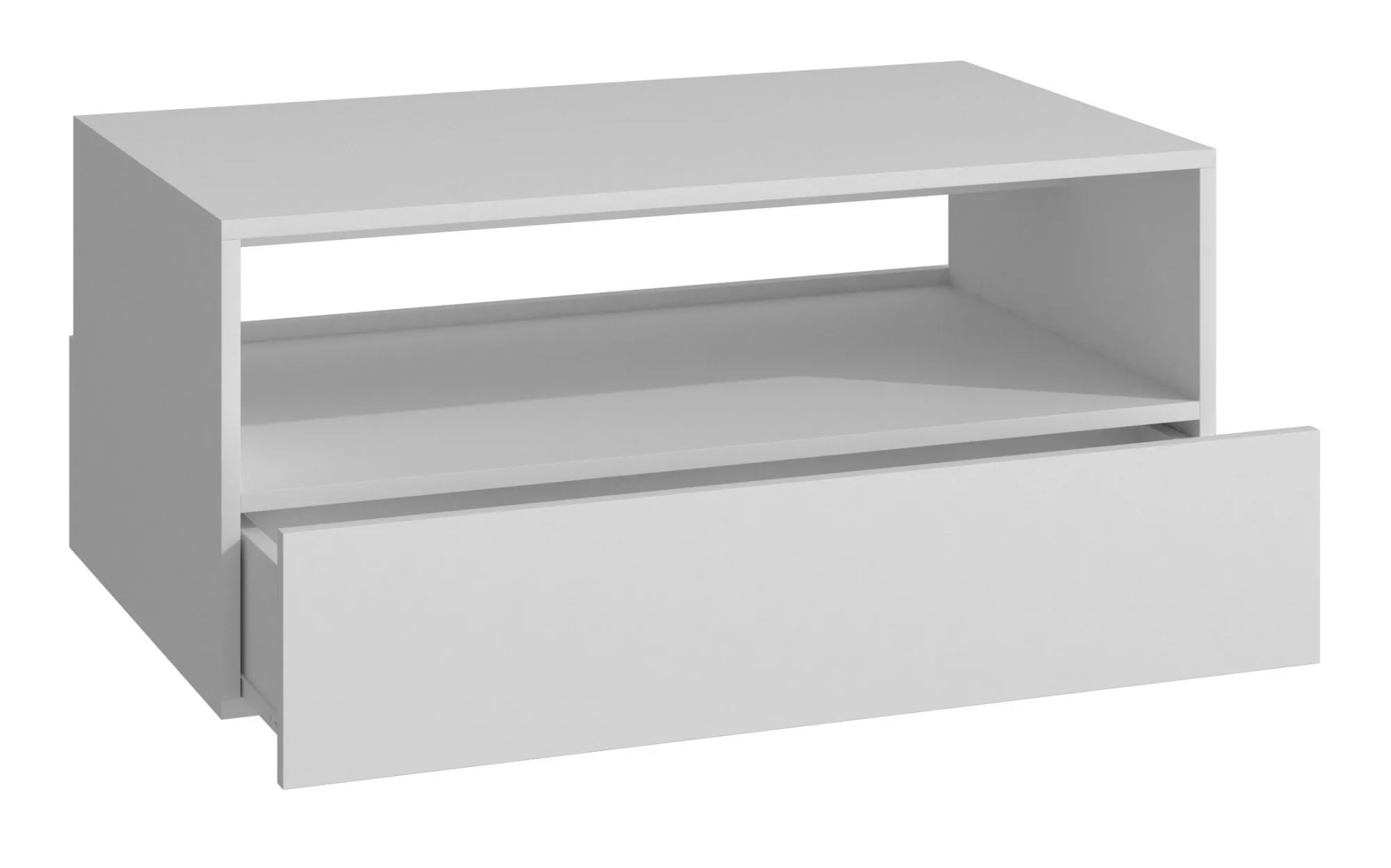 Stolik kawowy, ława do salonu, rebel, 90x50x40 cm, biel, mat