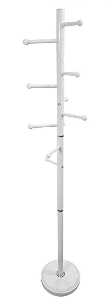 Wieszak na ubrania, Erin, 31x31x173 cm, biały