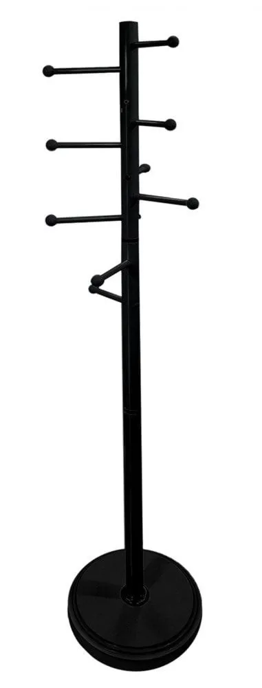 Wieszak na ubrania, Erin, 31x31x173 cm, czarny