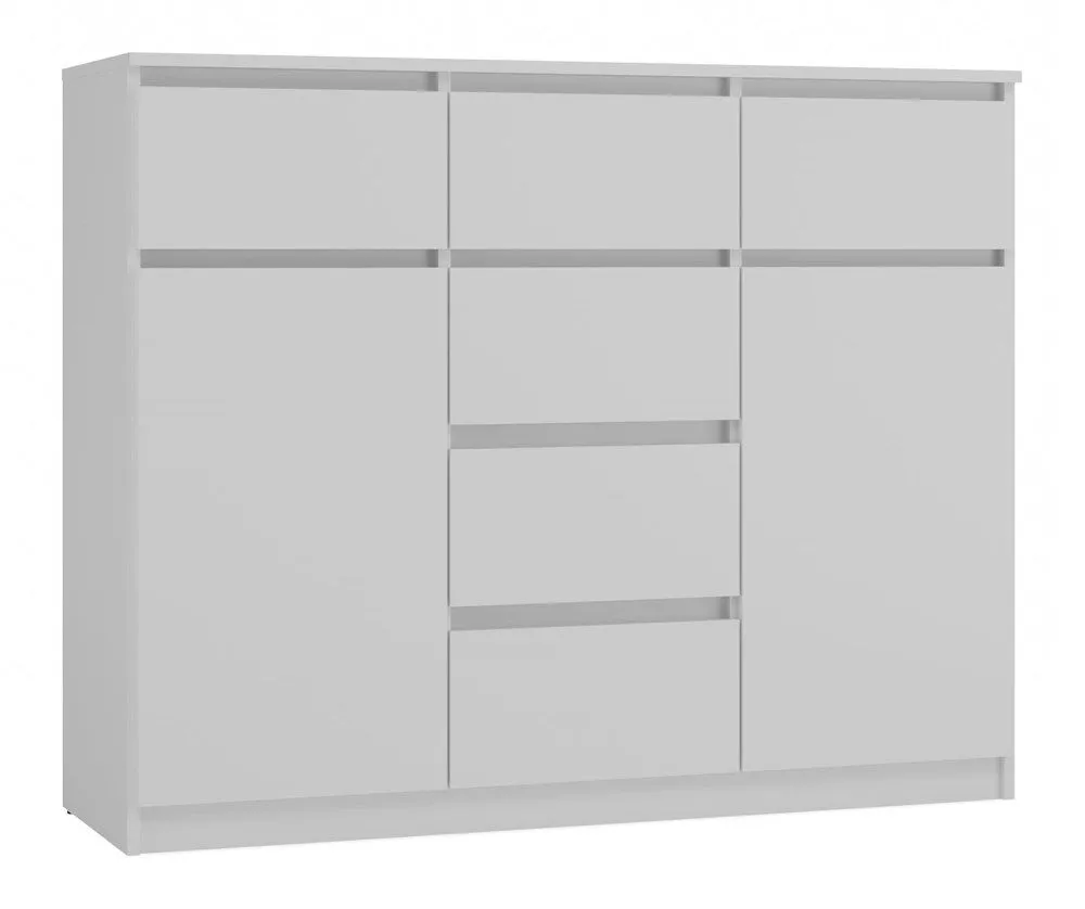 Nowoczesna komoda, Malwa, 120x40x100 cm, biały