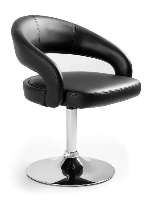 Hoker barowy, krzesło, stilo, czarny