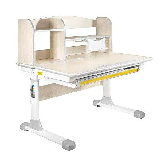 Biurko dziecięce z nadstawką, Andy, 100x67x114 cm, beżowy