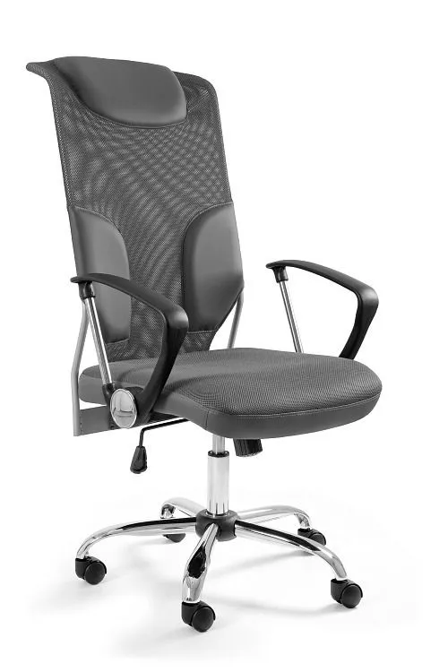 Fotel biurowy, ergonomiczny, Thunder, szary